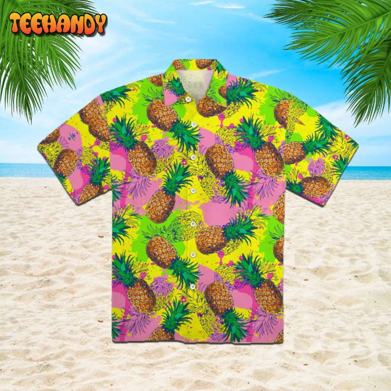 Pinepple Colorful Hawaiian Shirt