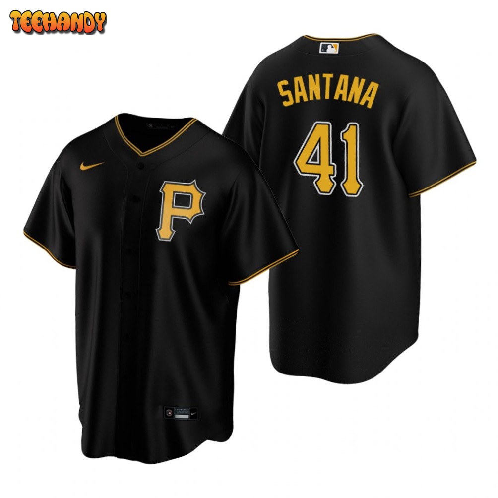 Pittsburgh Pirates Carlos Santana Black Replica Jersey