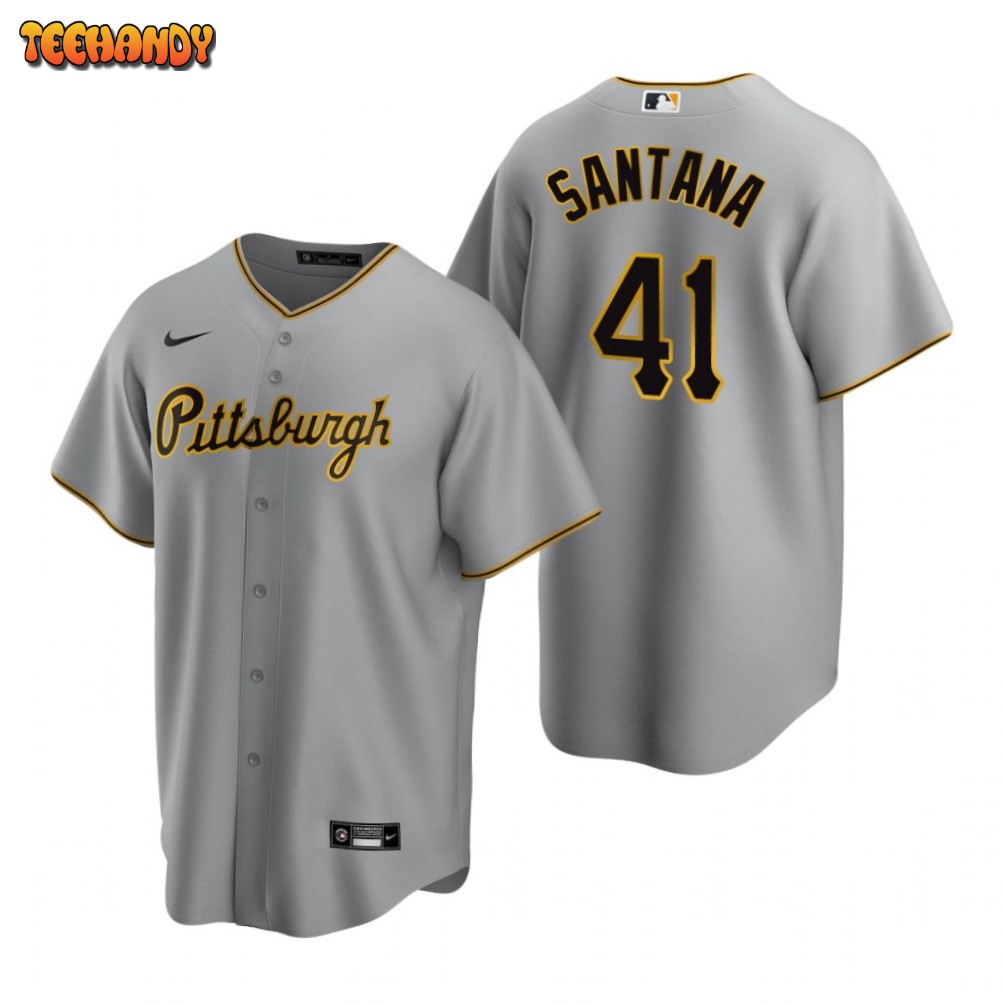 Pittsburgh Pirates Carlos Santana Gray Road Replica Jersey