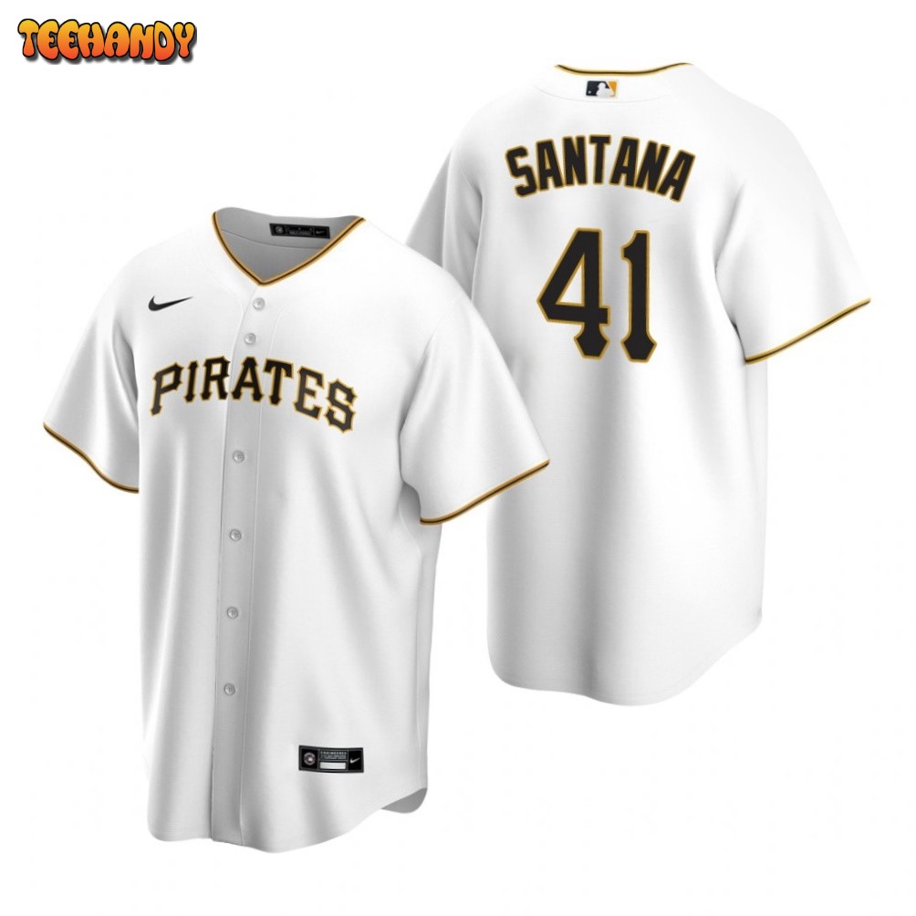 Pittsburgh Pirates Carlos Santana White Home Replica Jersey