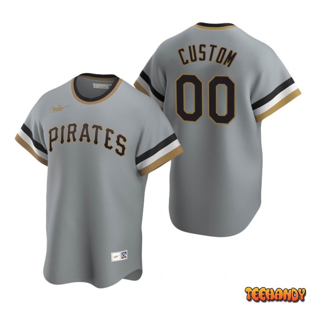 Pittsburgh Pirates Custom Gray Cooperstown Collection Jersey