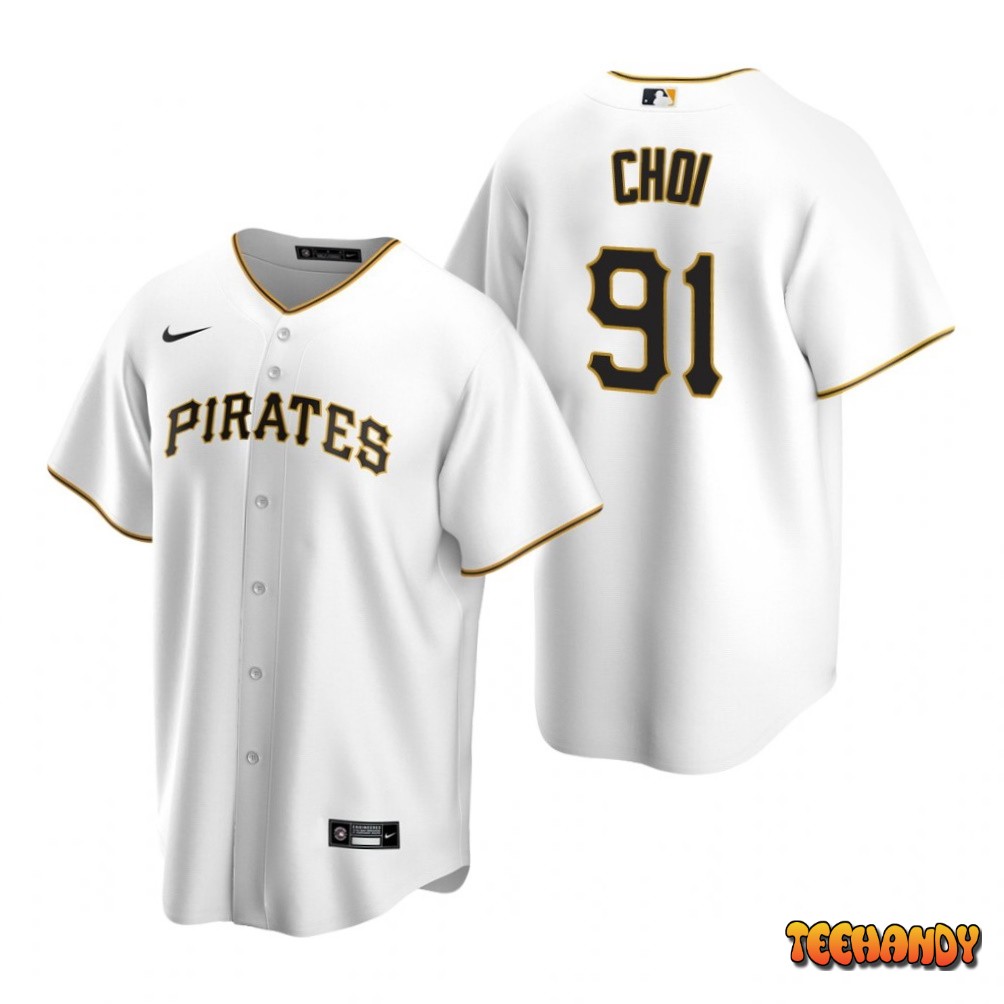 Ji Man Choi Women's Pittsburgh Pirates Home Jersey - White Replica