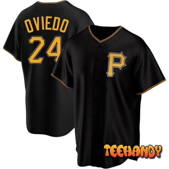 Pittsburgh Pirates Johan Oviedo Black Replica Jersey