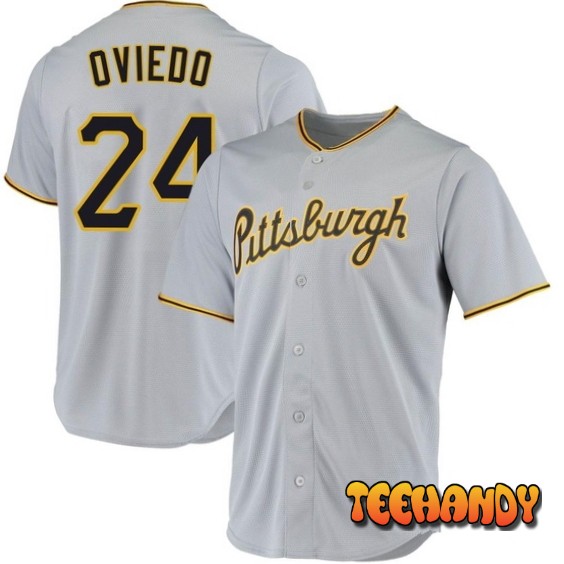 Pittsburgh Pirates Johan Oviedo Gray Road Replica Jersey