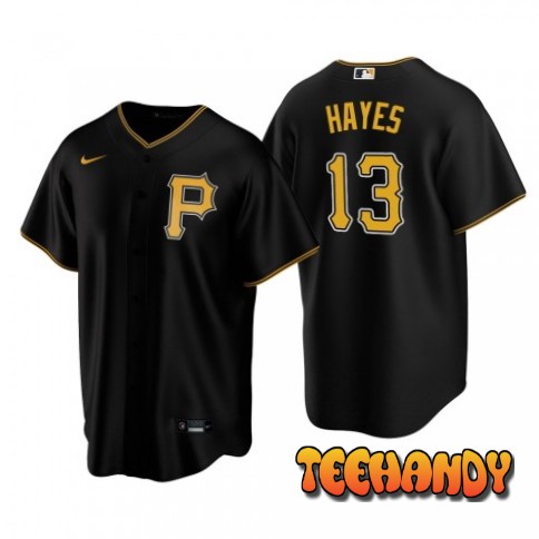 Pittsburgh Pirates Ke’Bryan Hayes Black Replica Jersey