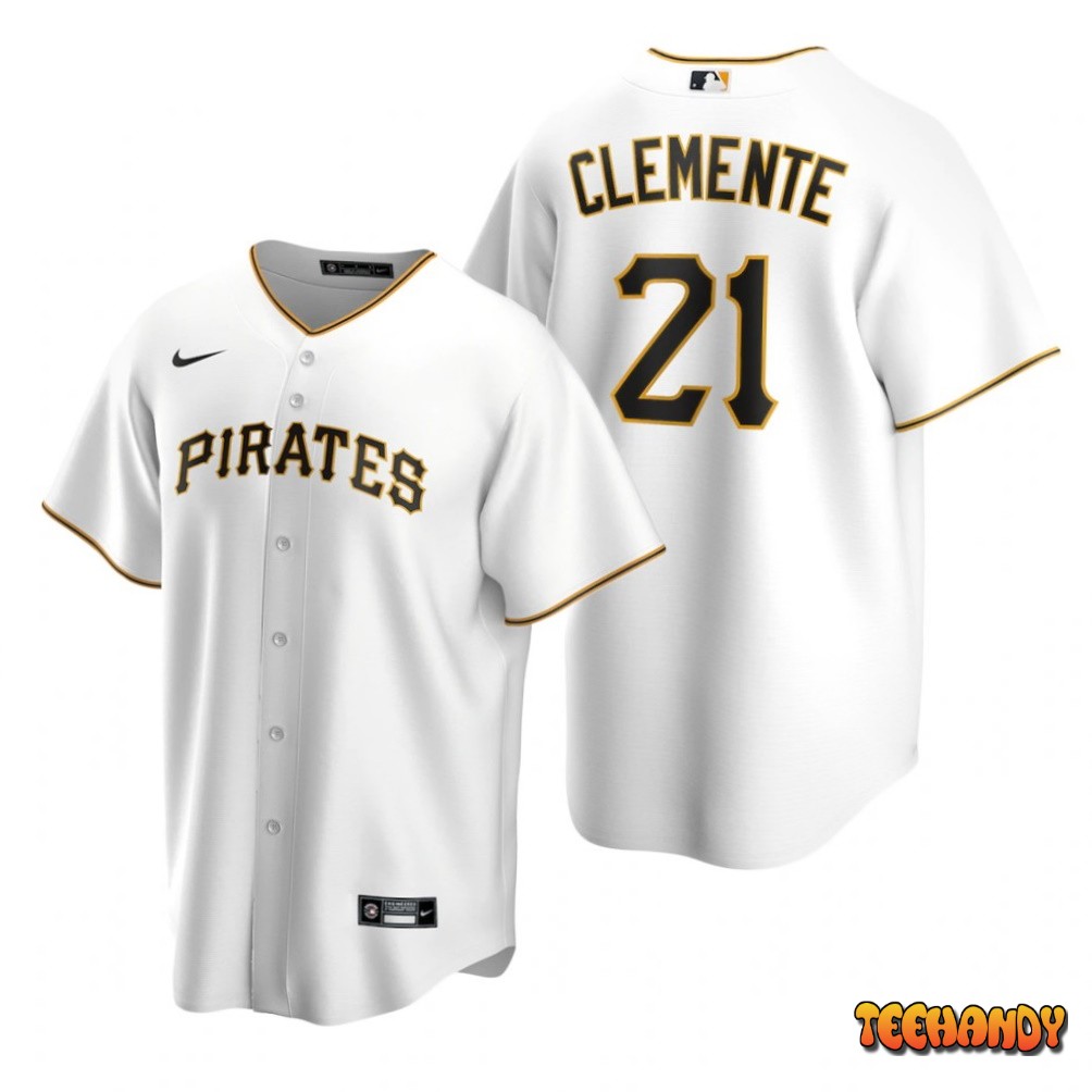 Pittsburgh Pirates Roberto Clemente White Replica Jersey