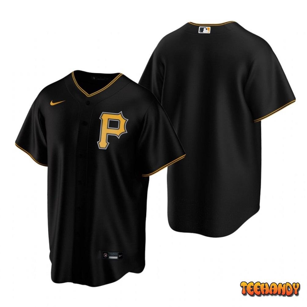 Pittsburgh Pirates Team Black Replica Alternate Jersey