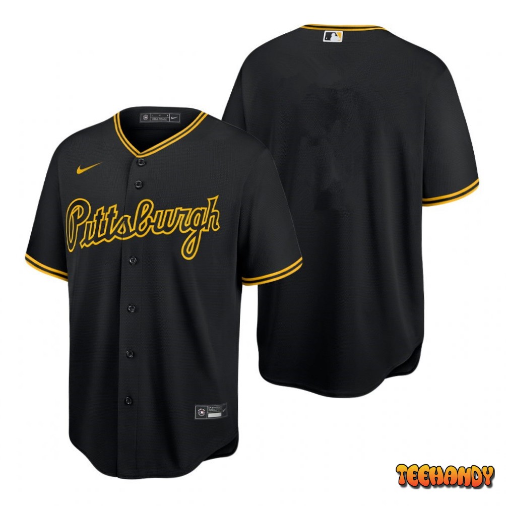 Pittsburgh Pirates Team Black Replica Jersey