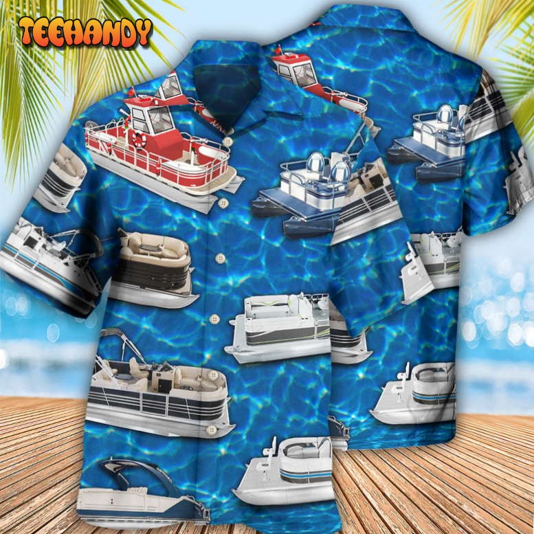 Pontoon Blue Water Hawaiian Shirt