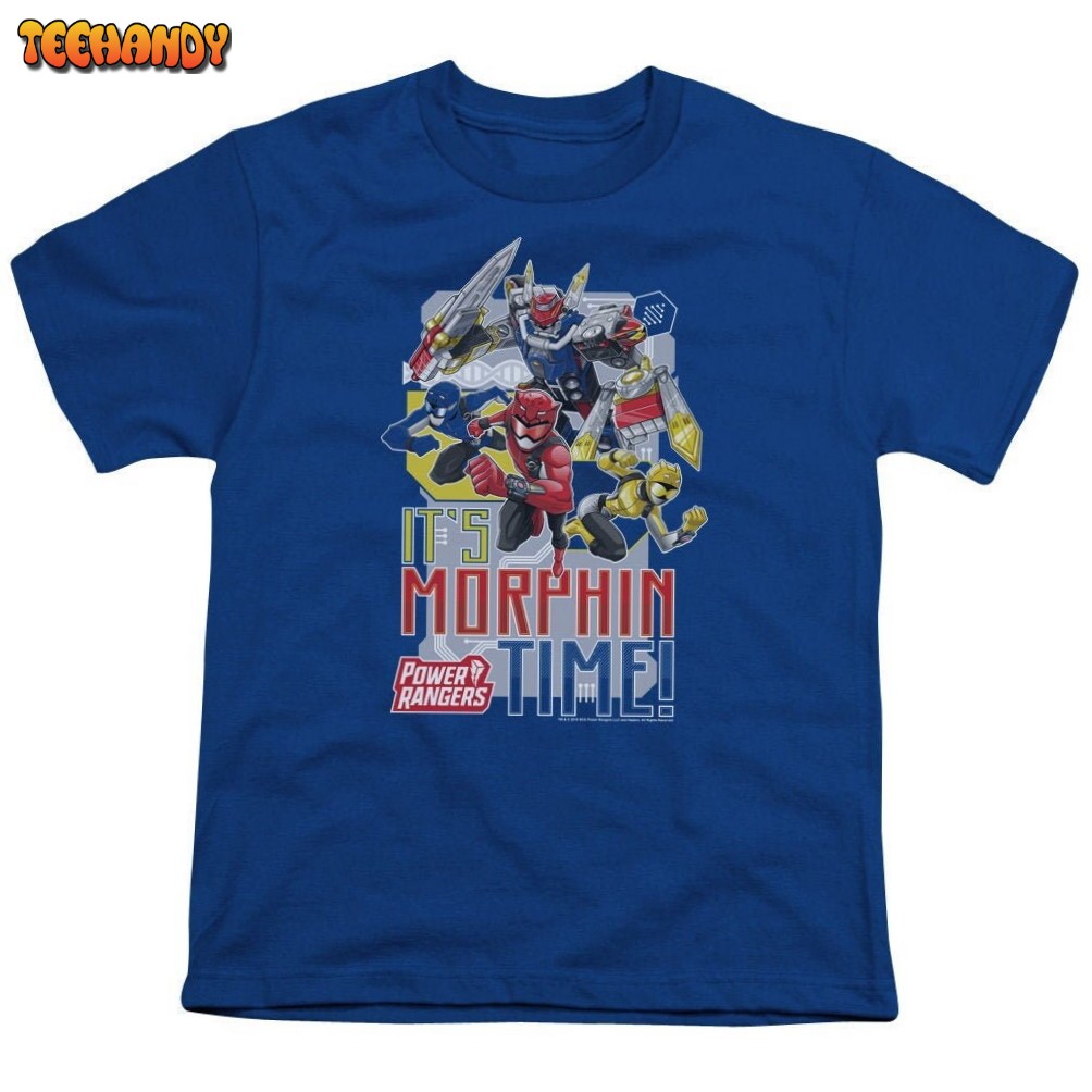 Power Rangers It’s Morphin Time Kid’s Royal Blue Shirts