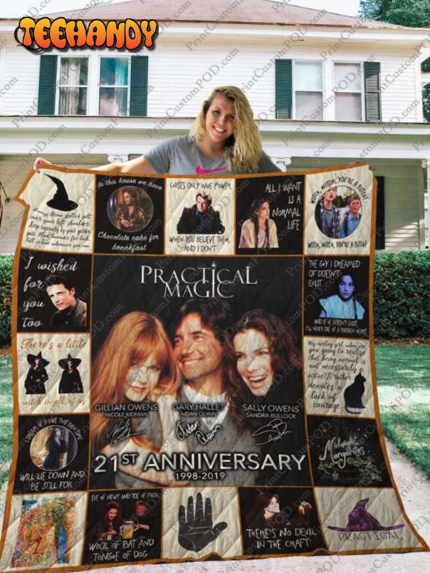 Practical Magic 21St Anniversary 3D Customized Quilt Blanket