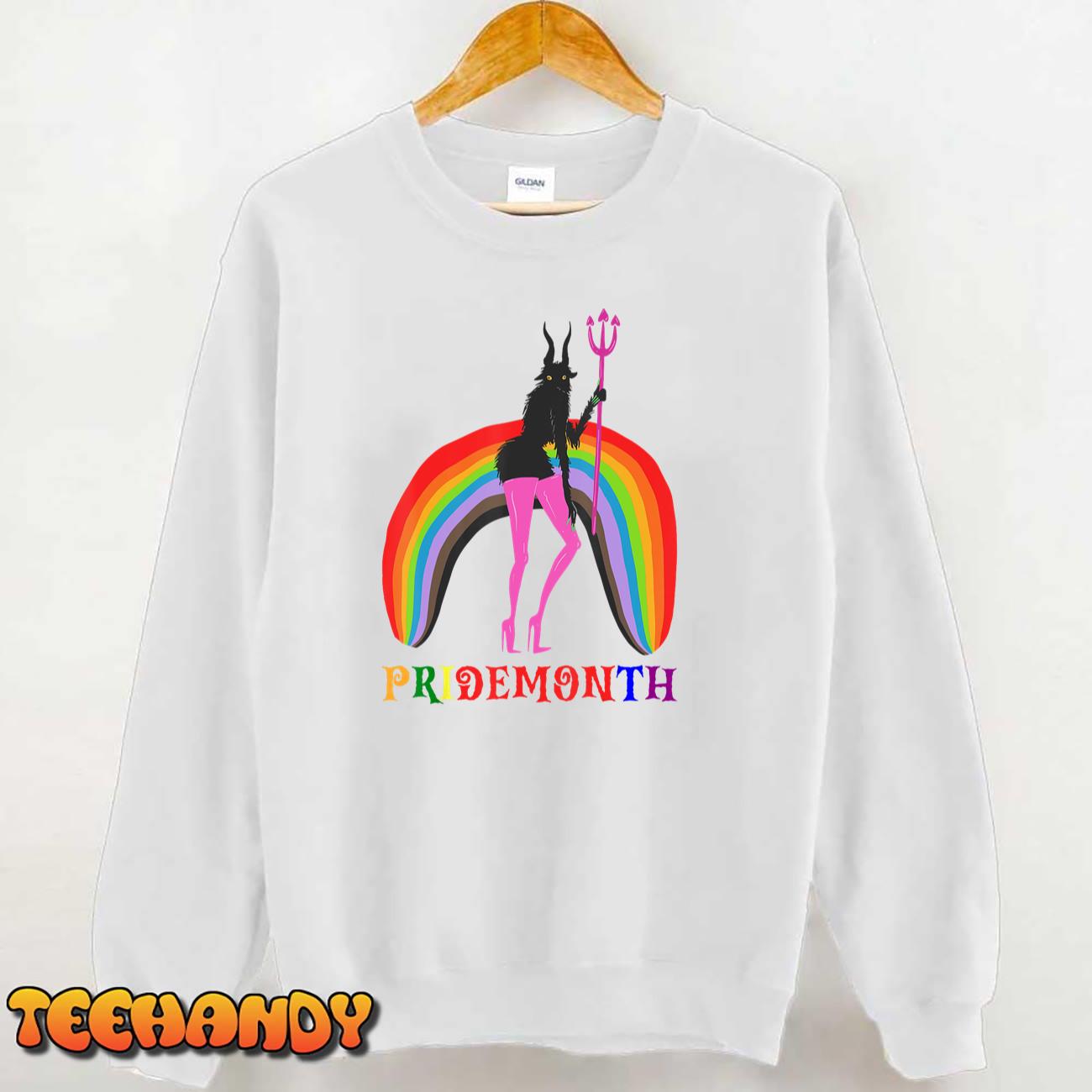 Pride Month Demon LGBT Gay Pride Month Transgender Lesbian T-Shirt