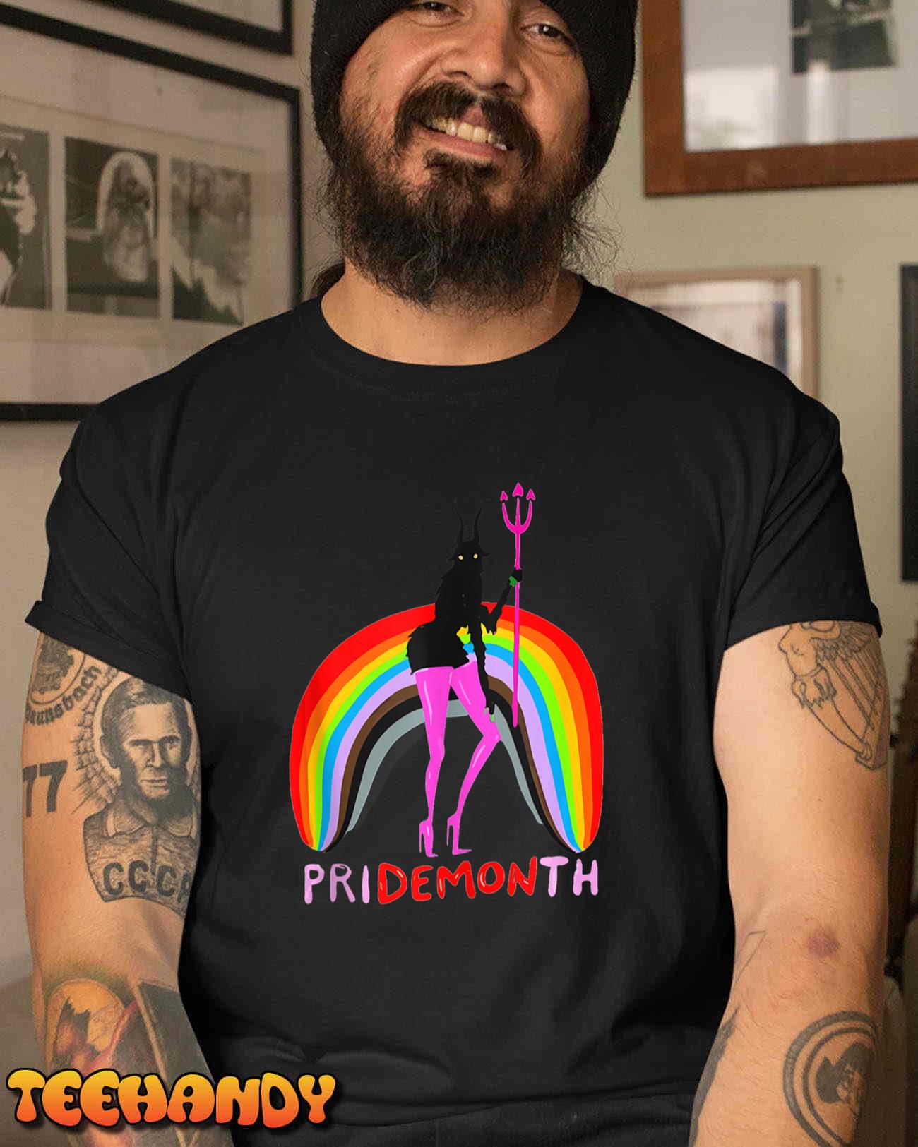 Pride Month Pridemonth Demon Rainbow Cool Pride Month UnisexT-Shirt