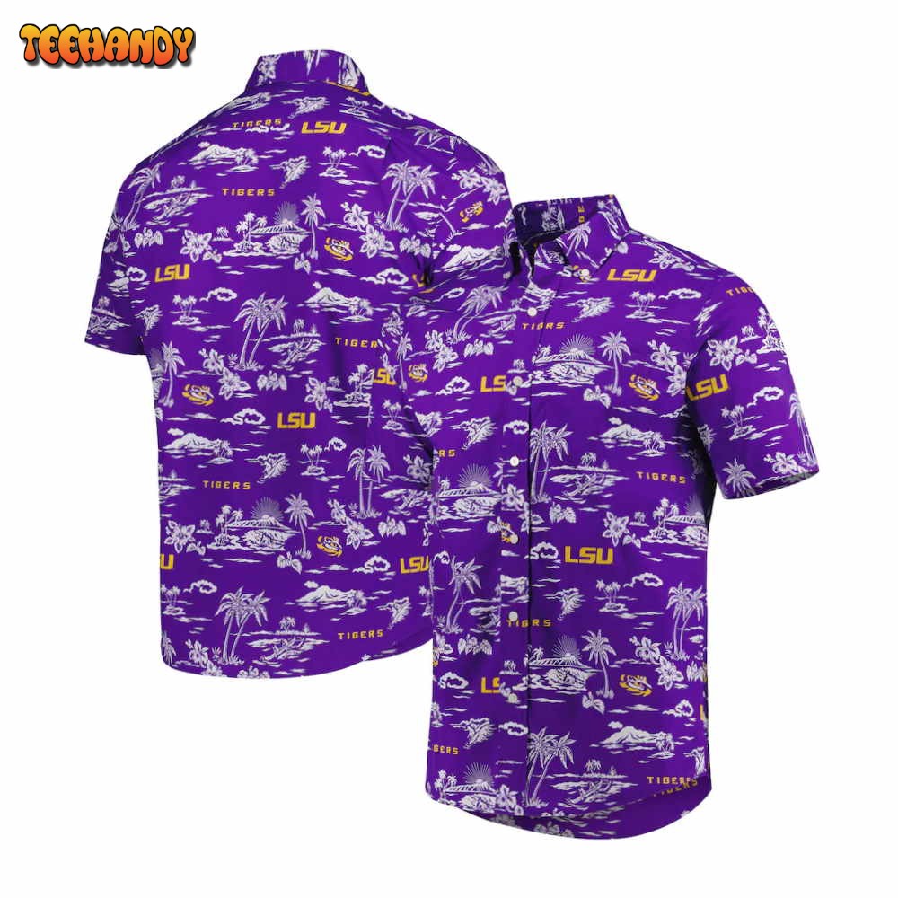 Purple LSU Tigers Classic Hawaiian Shirt