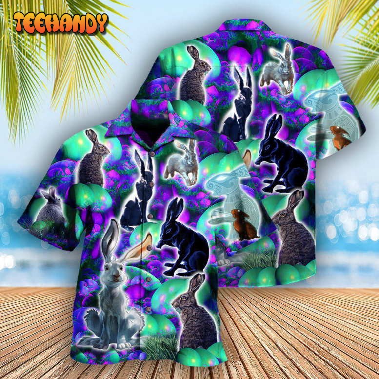 Rabbit Get Egg Cited For Easter Hawaiian Shirt