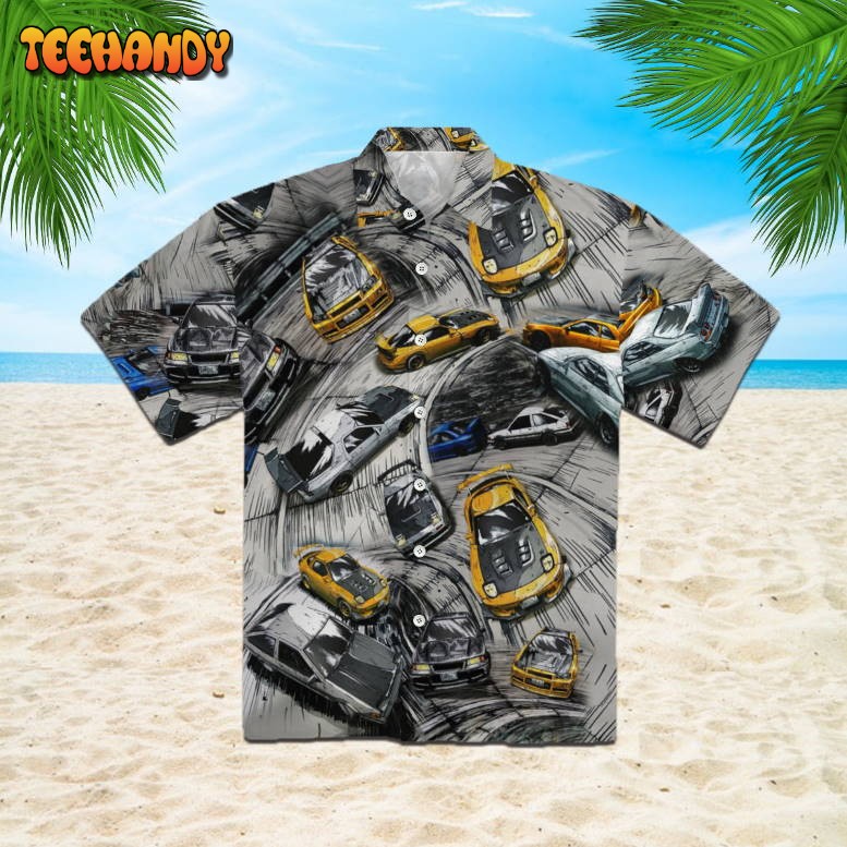 Racing Car Hawaiian Shirt