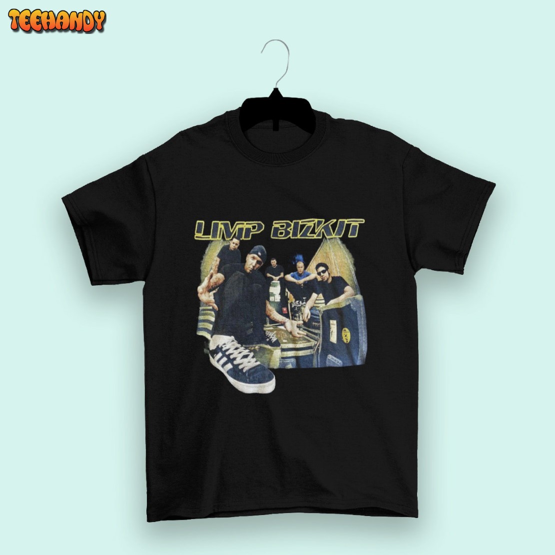 Rare! Limp Bizkit 1998 Summer Tour Black Vintage Style T-Shirt