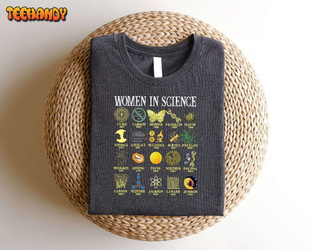 Retro Comfort Woman In Science Shirt, Science Preppy Aesthetic Shirt,