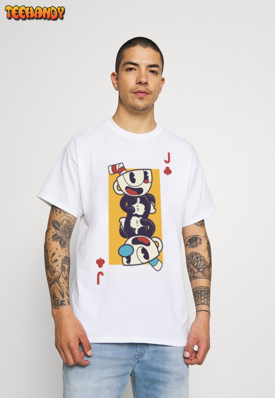 Retro Japanese Cupheads T-Shirt, Cup Card Shirt