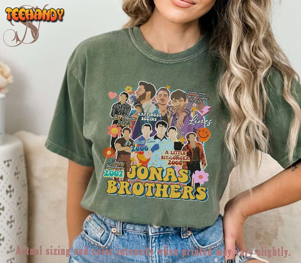 Retro Jonas Brothers Comfort Colors Shirt, Jonas Brother Tour Shirt