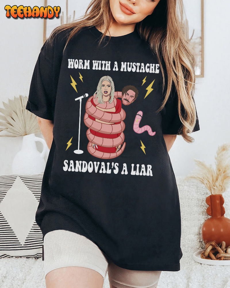 Retro Worm With A Mustache Sandoval’s Liar Shirt