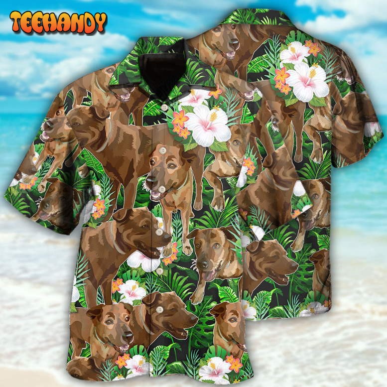 Rhodesian Ridgeback Dog Tropical Floral Lovely Style Hawaiian Shirt