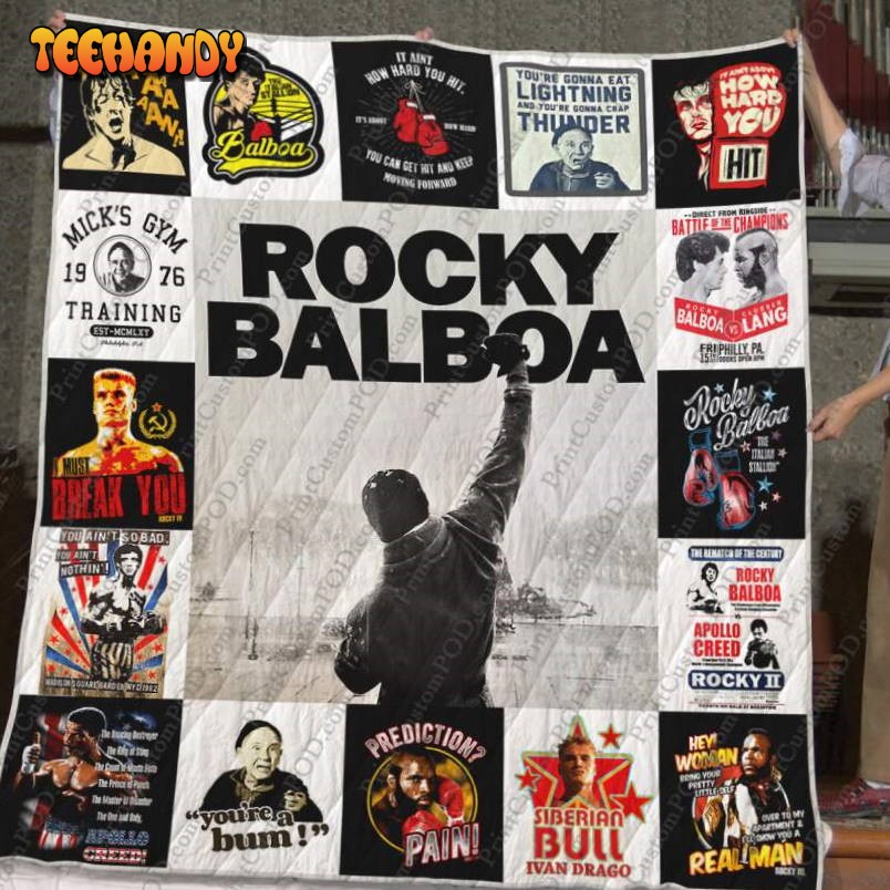 Rocky Balboa 3D Customized Quilt Blanket