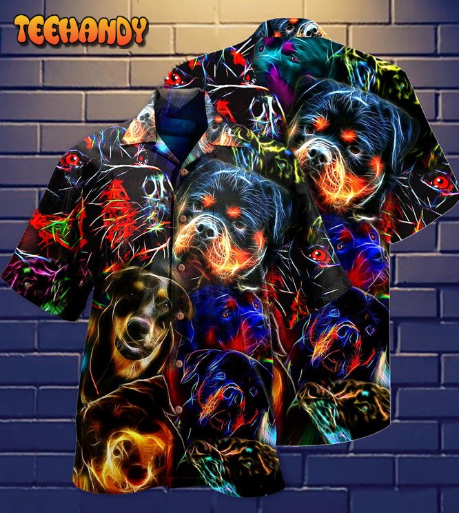 Rottweiler Dogs Bubby Style Hawaiian Shirt