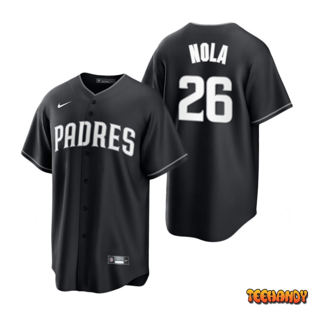 San Diego Padres Austin Nola Black White Fashion Replica Jersey