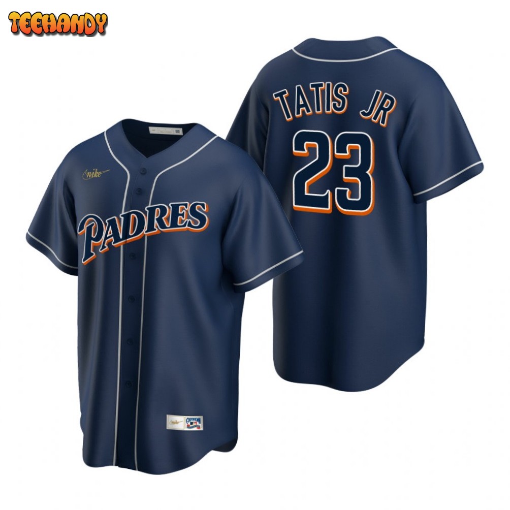 San Diego Padres Fernando Tatis Jr Navy Cooperstown Jersey