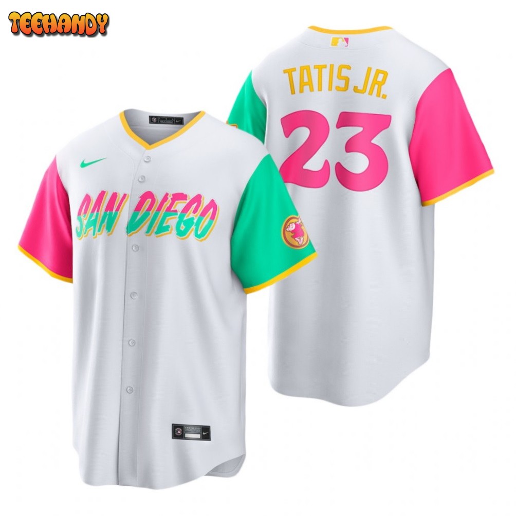 San Diego Padres Fernando Tatis Jr. White 2022 City Connect Replica Jersey