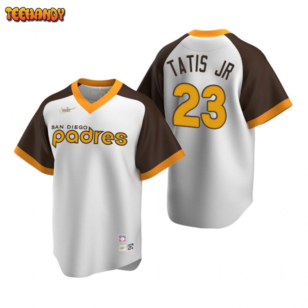 San Diego Padres Fernando Tatis Jr. White Cooperstown Home Jersey