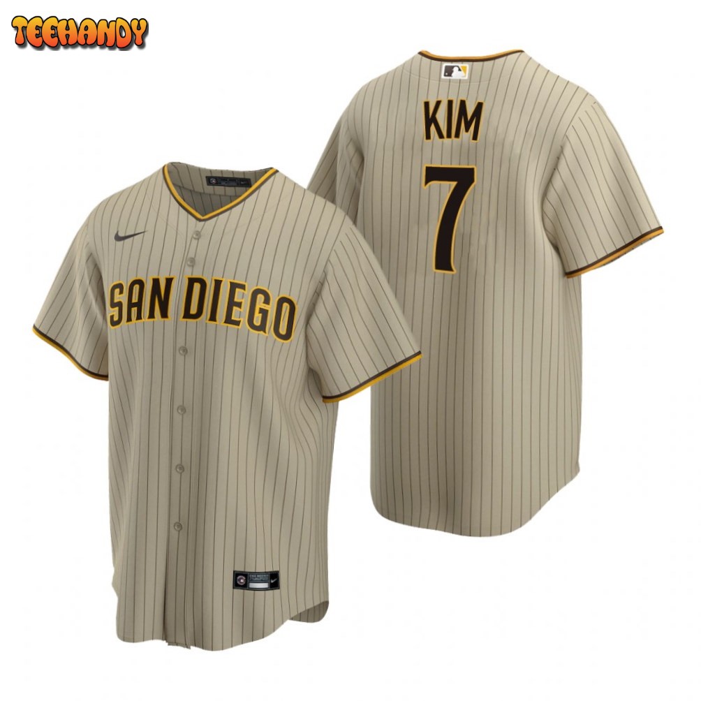 San Diego Padres Ha-Seong Kim Tan Alternate Replica Jersey