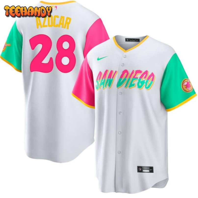 San Diego Padres Jose Azocar White 2022 City Connect Replica Jersey