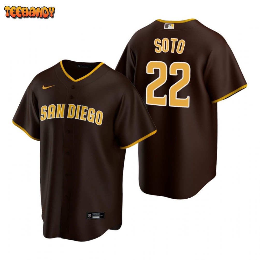 San Diego Padres Juan Soto Brown Road Replica Jersey