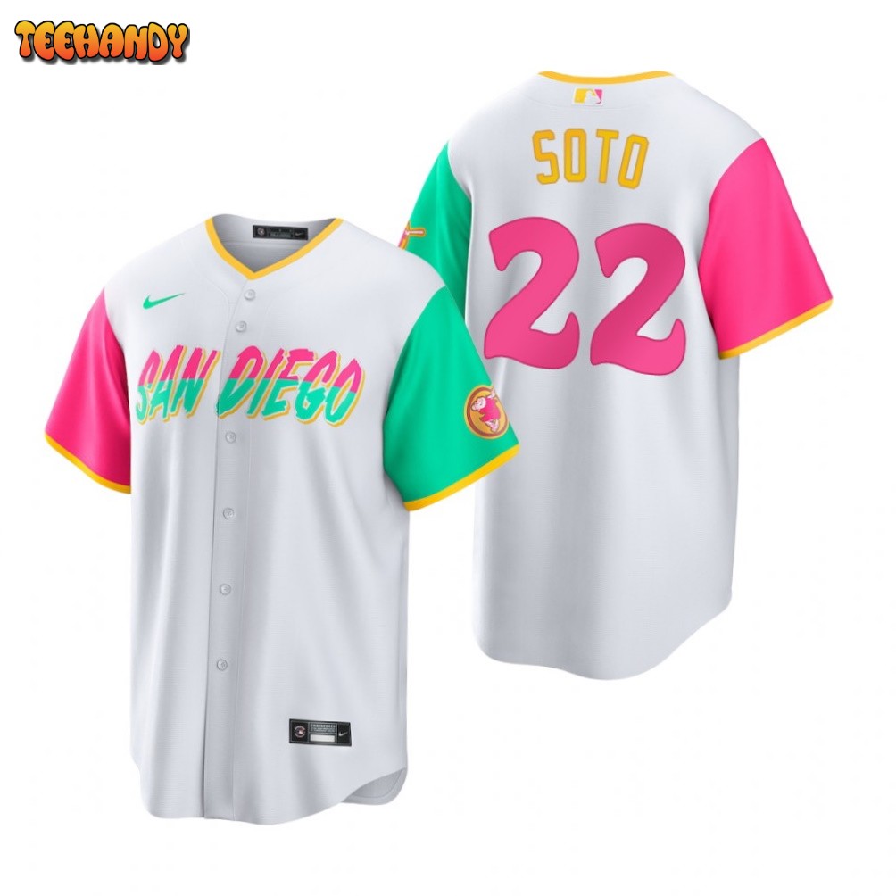 San Diego Padres Juan Soto White 2022 City Connect Replica Jersey