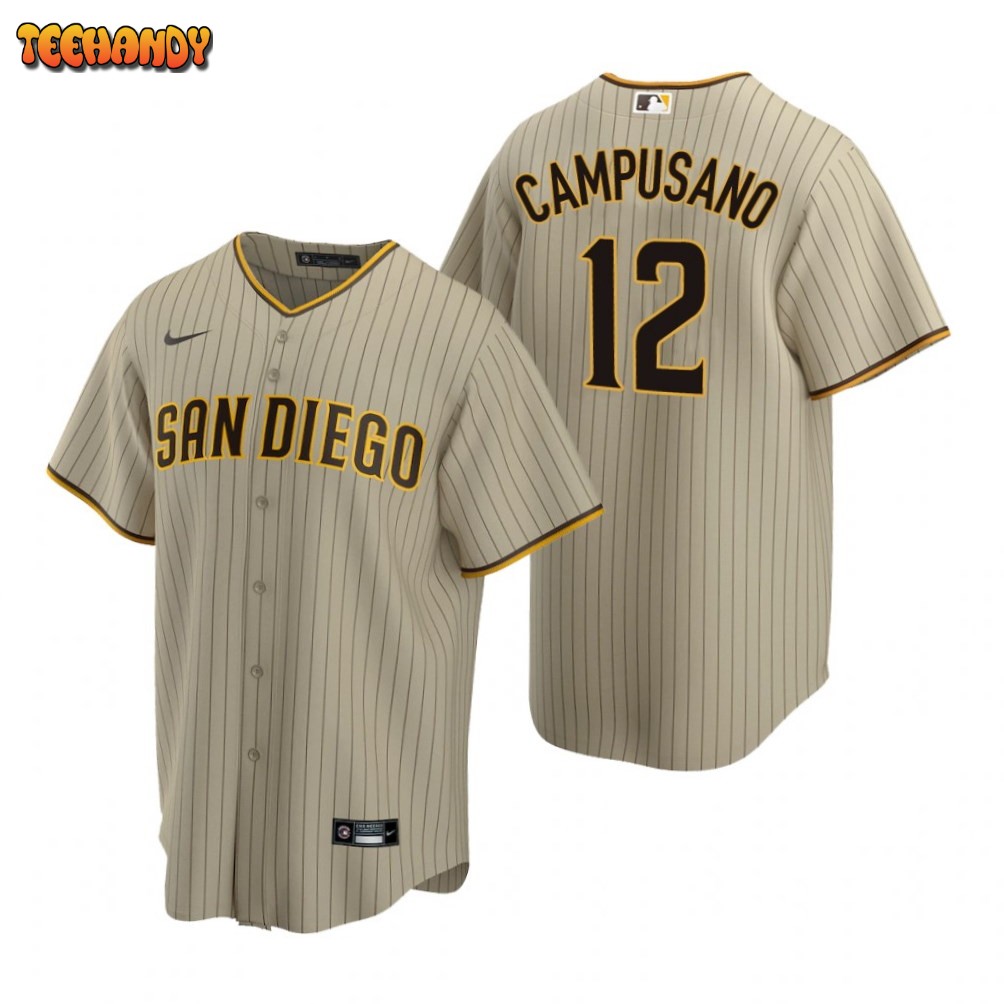 San Diego Padres Luis Campusano Tan Alternate Replica Jersey