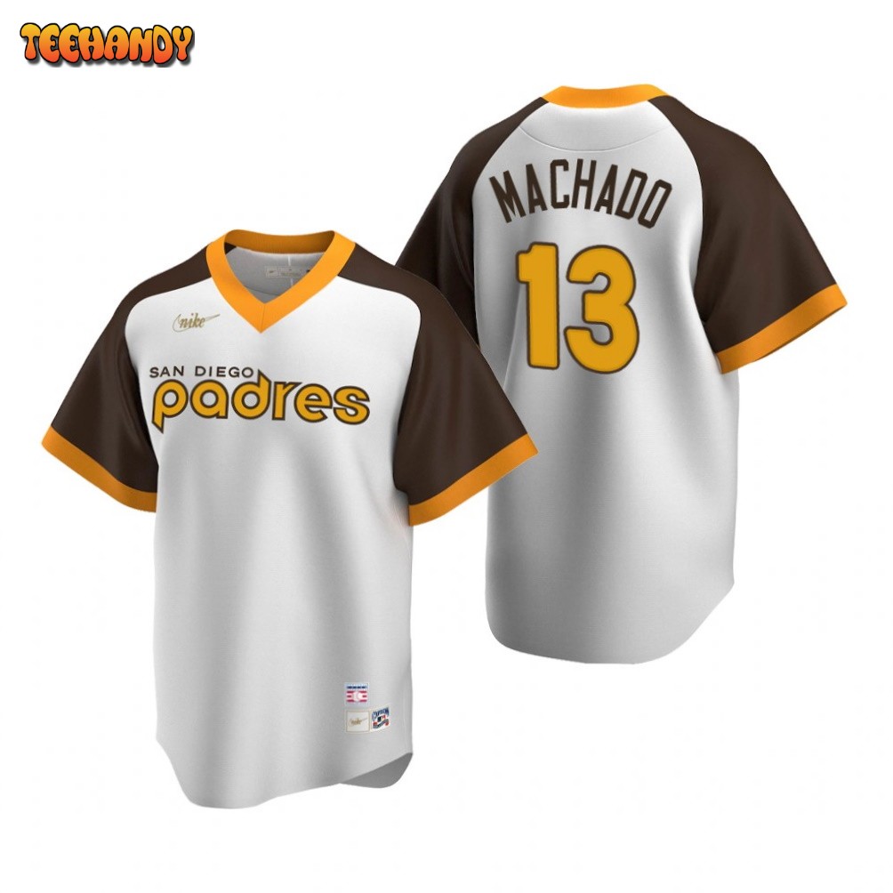 San Diego Padres Manny Machado White Cooperstown Collection Jersey