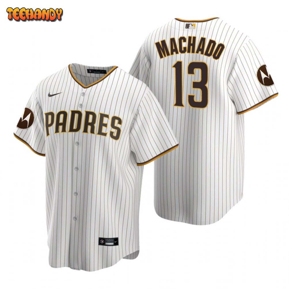 San Diego Padres Manny Machado White Motorola Patch Replica Jersey