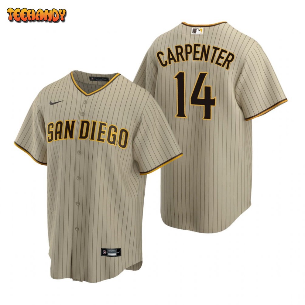 San Diego Padres Matt Carpenter Tan Alternate Replica Jersey