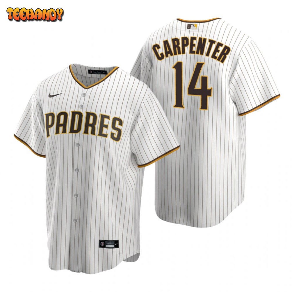 San Diego Padres Matt Carpenter White Brown Home Replica Jersey