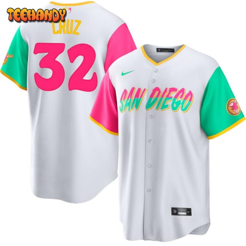 San Diego Padres Nelson Cruz White 2022 City Connect Replica Jersey