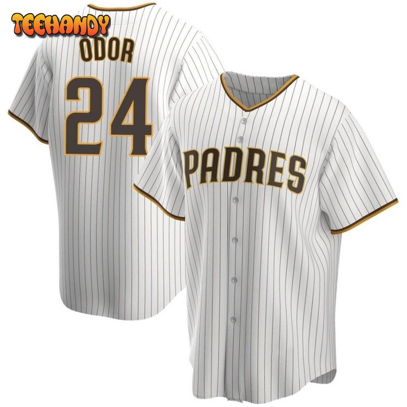 San Diego Padres Rougned Odor White Brown Home Replica Jersey