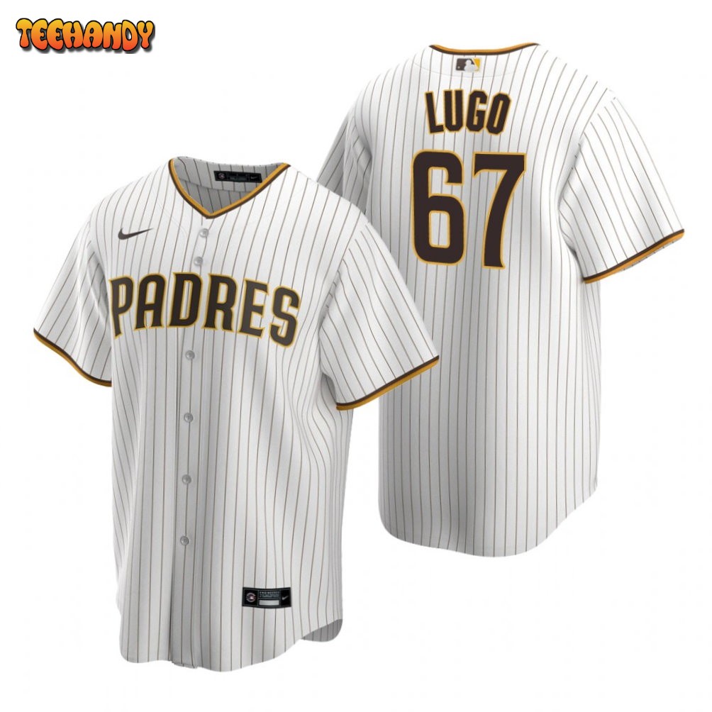 San Diego Padres Seth Lugo White Brown Home Replica Jersey