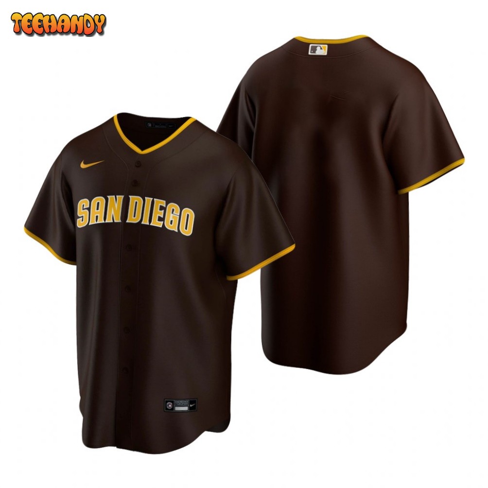 San Diego Padres Team Brown Replica Road Jersey