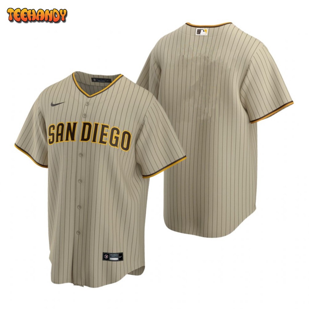 San Diego Padres Team Sand Brown Replica Alternate Jersey