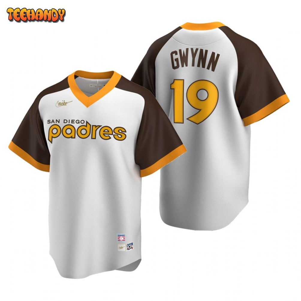 Tony Gwynn San Diego Padres White Cooperstown Jersey by Nike