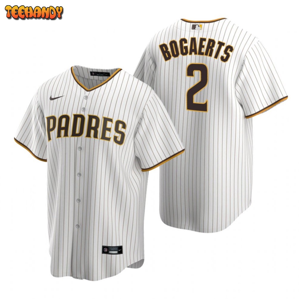 San Diego Padres Xander Bogaerts White Brown Home Replica Jersey