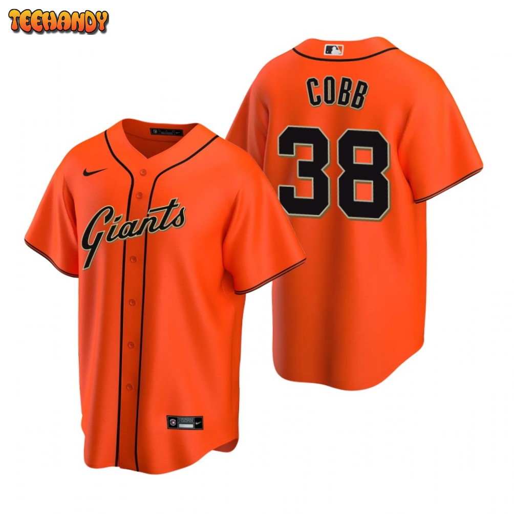 San Francisco Giants Alex Cobb Orange Alternate Replica Jersey