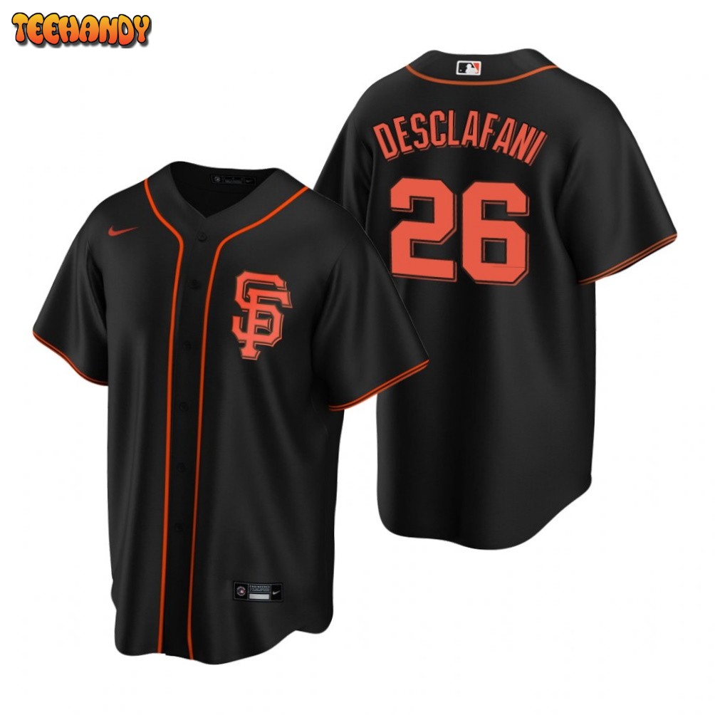 San Francisco Giants Anthony DeSclafani Black Alternate Replica Jersey